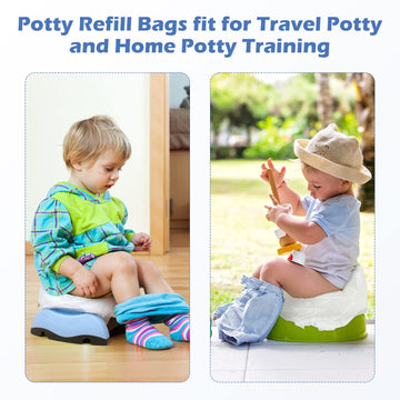 30 Packs Disposable Potty Bags For Toddler Portable Toilet, Travel Potty Liners Fit For Oxo Tot 2-In-1 Go Potty, Maliton Potty T