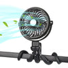 Skygenius Stroller Fan, Clip On Fan With Flexible Tripod, 2600Mah Battery Operated Fan With Stepless Speed, 360 Rotatable Handhe