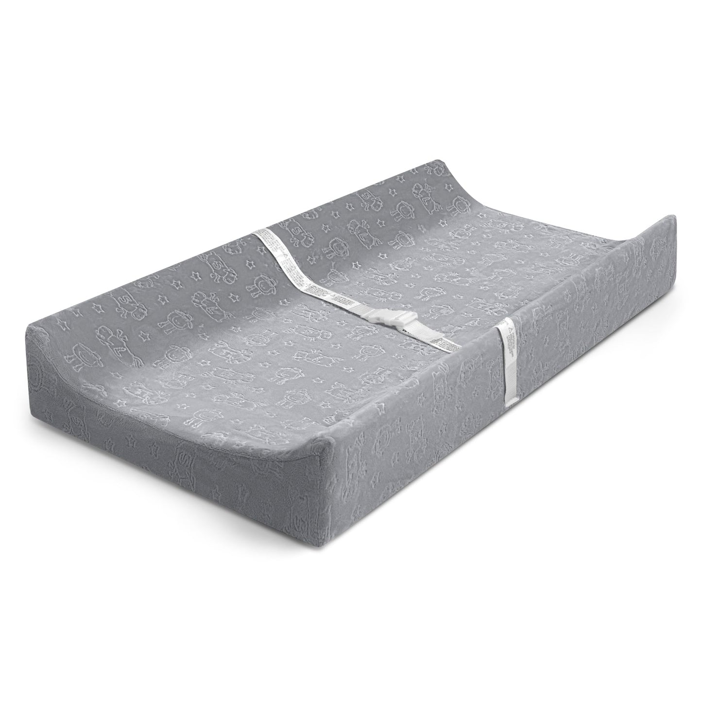 Serta Perfect Sleeper Changing Pad with Plush Cover Set, Grey