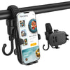 2 in 1 Baby Stroller Cell Phone Holder 360 Degree Rotate Universal Clamp Pram Wheelchair Accessory Mount Bracket Bicycle Phone S