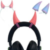 2X Demon Horns For Headset/Cosplay - Made In Usa -16 Colors Combos (Pink)