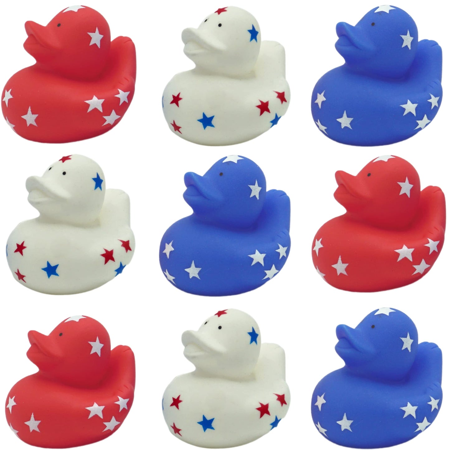 4Es Novelty Patriotic Rubber Ducks (24 Pack) Bulk 2 - 4th of July Party Favors, Patriotic Party Supplies Gifts toys for Kids Ad