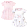 Hudson Baby Infant And Toddler Girl Cotton Dresses Elephant Princess, 12-18 Months