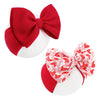 Oneninedream 6'' Large Valentines Day Bow Headbands For Baby Girls Soft Nylon Hairbands With Bows Valentines Hair Accessories Fo