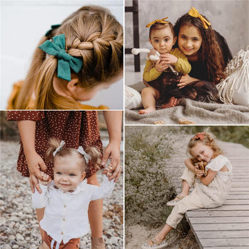 24 Pieces Baby Girl Hair Clips Pigtails Bow Hair Barrettes For Babies Infant Toddlers Kids Hair Bows In Pairs