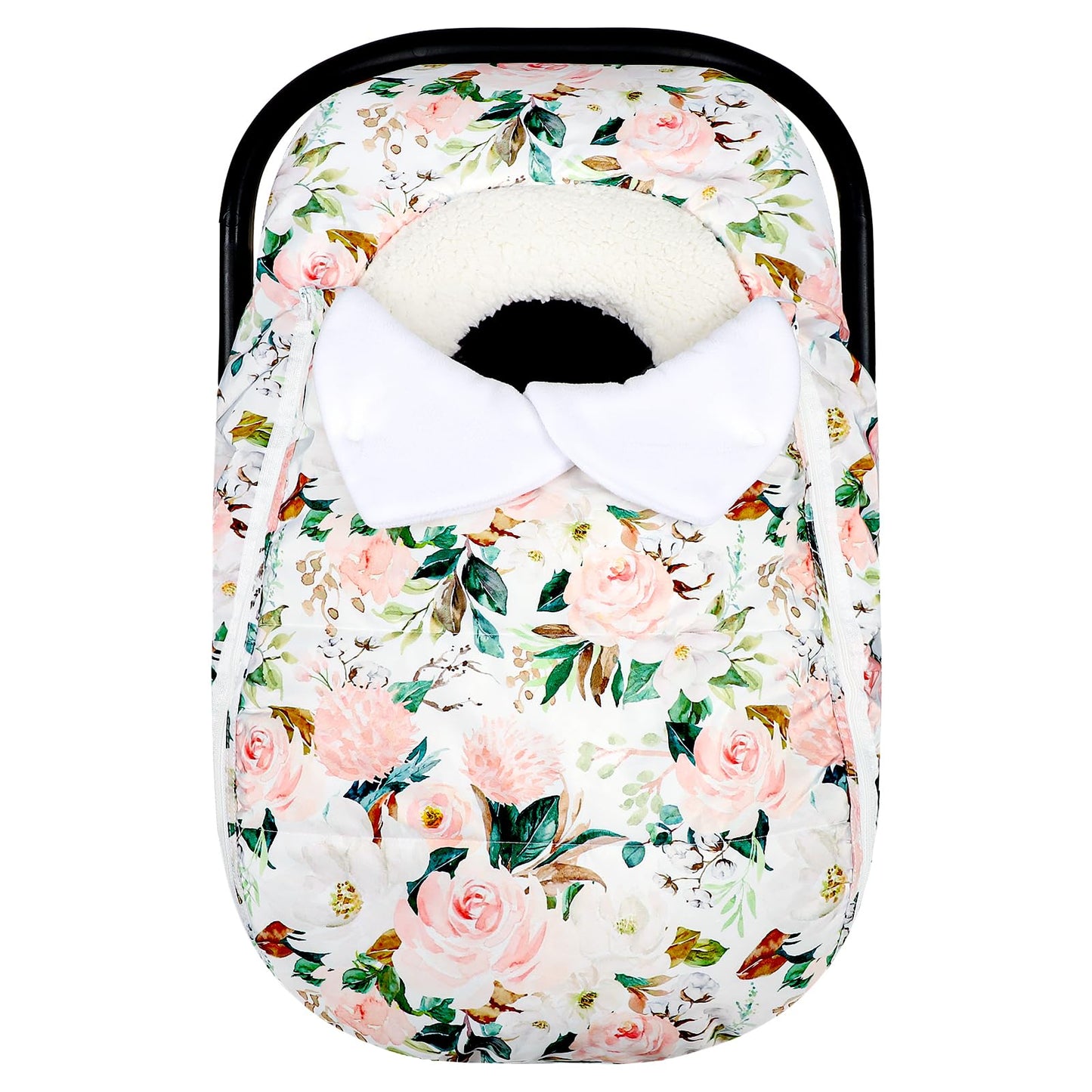 DILIMI Car Seat Covers for Babies, Winter Baby Car Seat Cover, Infant Car Seat Canopy for Girls Boys, Warm Windproof Carseat Can