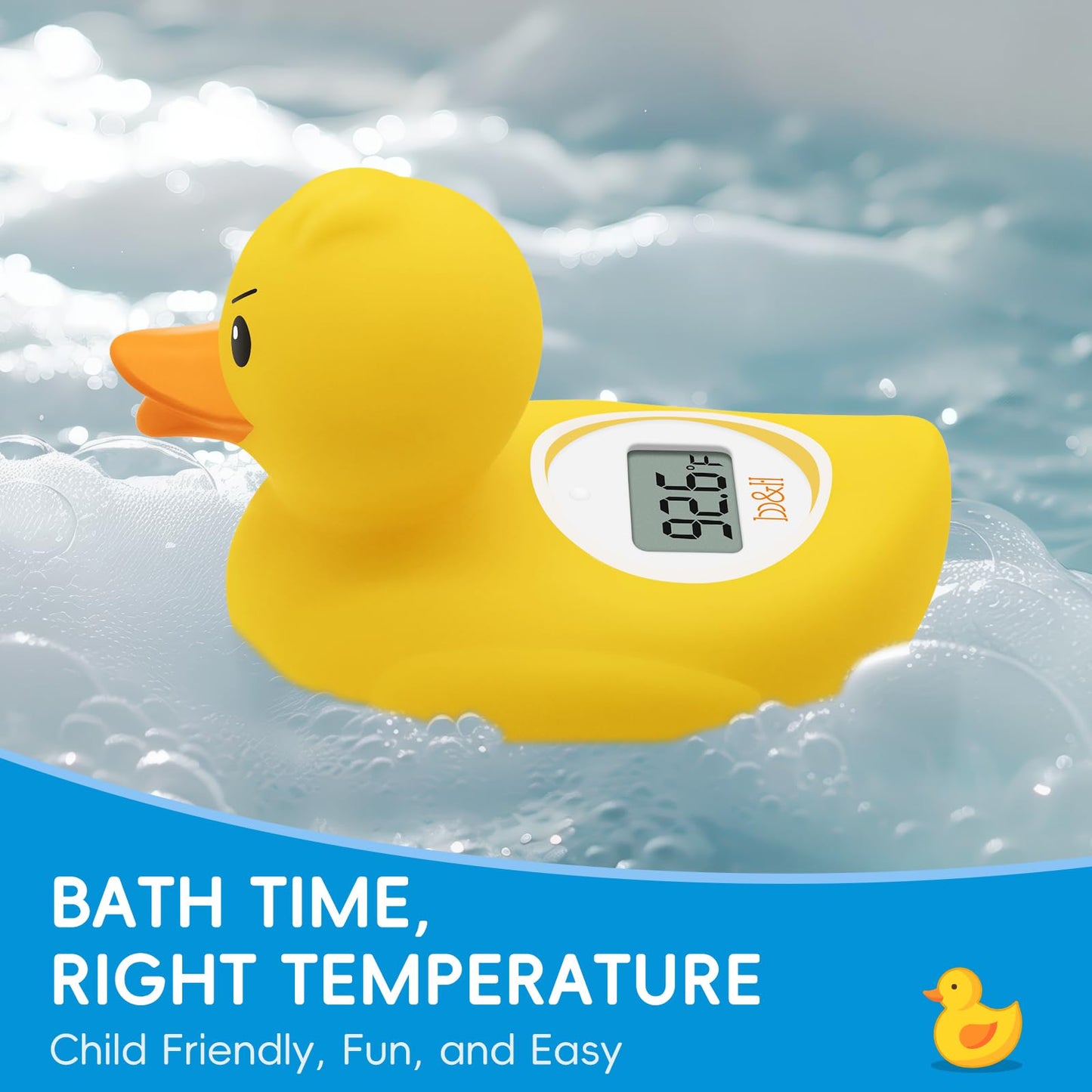 B&H Baby Bath Thermometer - (Upgraded Version) Turn On/Off Function, Fast And Accurate Water Temperature Readings, Toddlers Floa