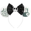 Lylin Halloween Mouse Ears Headband, Sequin Mouse Ears With Bow For Women Girls Boys, Sparkle Ears Hair Accessories For Hallowee