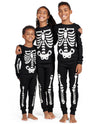The Children'S Place Unisex Baby And Toddler Halloween Snug Fit Cotton One Piece Zip Up Pajama Set, Glow Skeleton, 12-18 Months