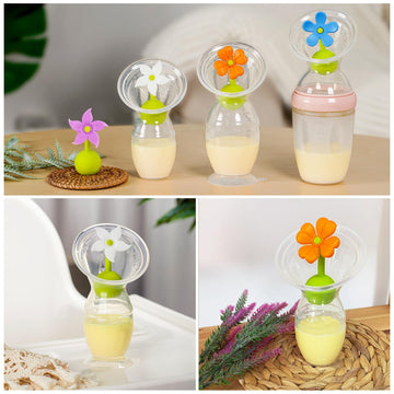 Haakaa Flower Stopper Breastpump Stopper Manual Breast Pump Silicone Flower Stopper 100% Food Grade Silicone Bpa Pvc And Phthala