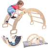 Bierum Climbing Arch For Toddler, Wooden Climber Toys Inside, Montessori Arch Rocker Indoor, Kids Ladder Arch For Climbing With