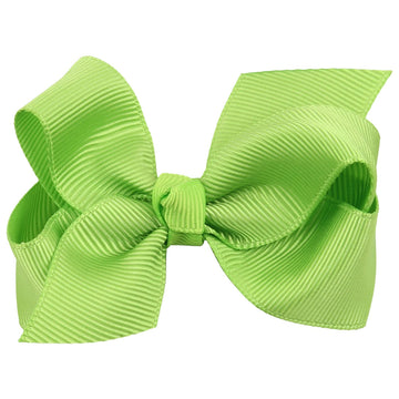 Zoonai 3 Inch Baby Girl Hair Bows Boutique Hair Clip Teens Toddlers Hairpin Headwear - Set Of 2 (Light Green)