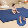 Memory Foam Baby Play Mat For Playpen,Thick&Large Crawling Mat For Floor,Soft Velvet Tummy Time Mat For Kids,Toddlers,Infants,No