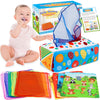 Aiduy Baby Toys 6 to 12 Months - Baby Tissue Box Toys Montessori Toys for Babies 6-12 Months - Soft Crinkle Infant Sensory Toys