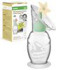 haakaa Manual Breast Pump with Flower Stopper Set, Gen.2 Silicone Hand Pump with Suction Base, BPA Free (5oz/150ml, Oat)