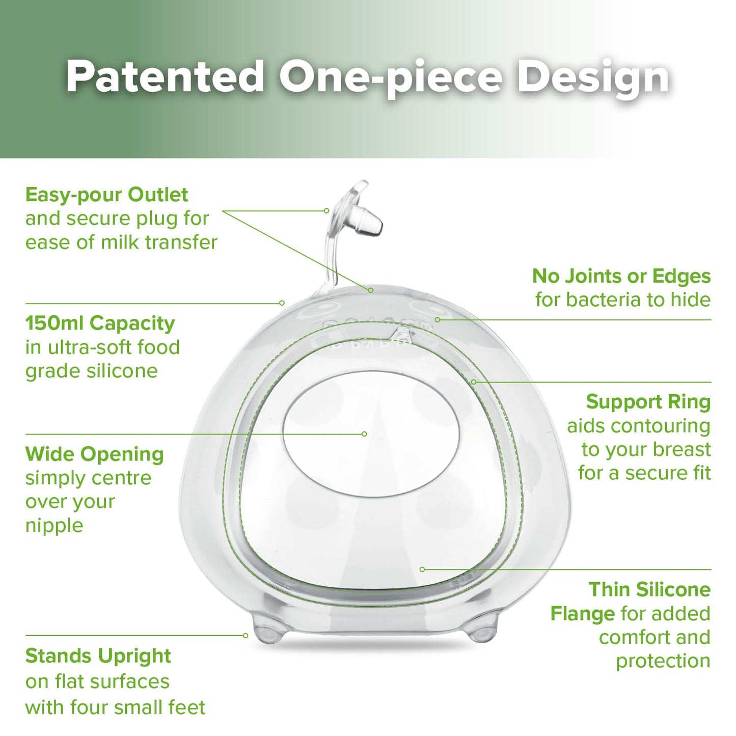 Haakaa Ladybug Silicone Breast Milk Collector - Wearable Breast Shells Nursing Cups For Large Milk Supply, Reusable, Extra-Soft