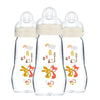 Mam Feel Good Medium Flow Premium Glass Bottle, Easy Switch Between Breast And Bottle, 9Oz, 0+ Months, Unisex, 3 Pack