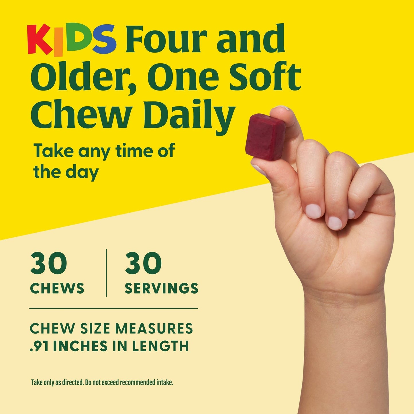 Megafood Kids One Daily Multivitamin Soft Chews - Kids Vitamins With Vitamin B, Vitamin C, Vitamin D & Vitamin E - Age 4+, Veget