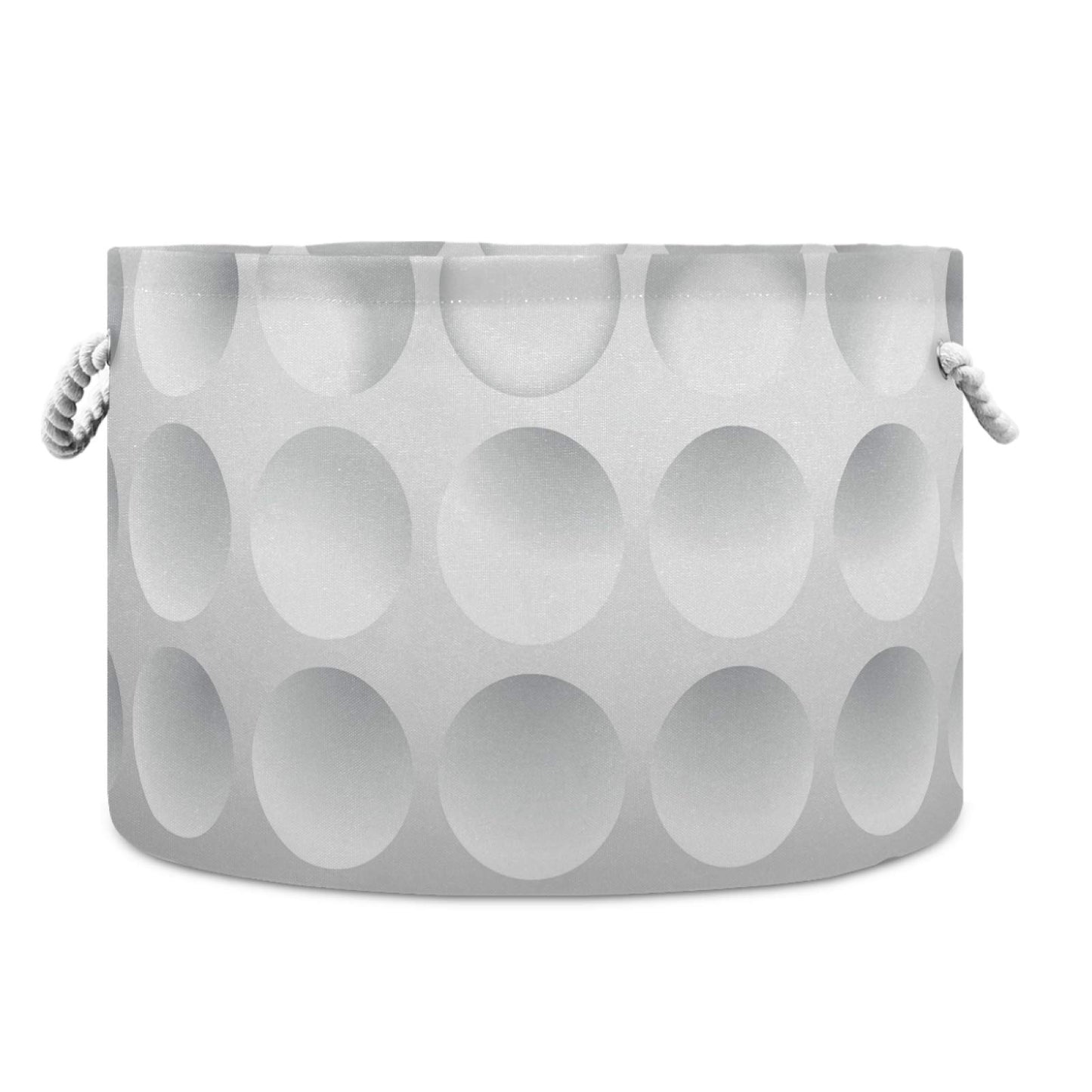 Golf Ball Round Storage Basket Bin, Waterproof Laundry Hamper, Large Collapsible Bucket, Baby Nursery Organizer with Handles for