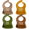 Denver James Silicone Feeding Bibs | Dishwasher Safe. Waterproof. Adjustable.