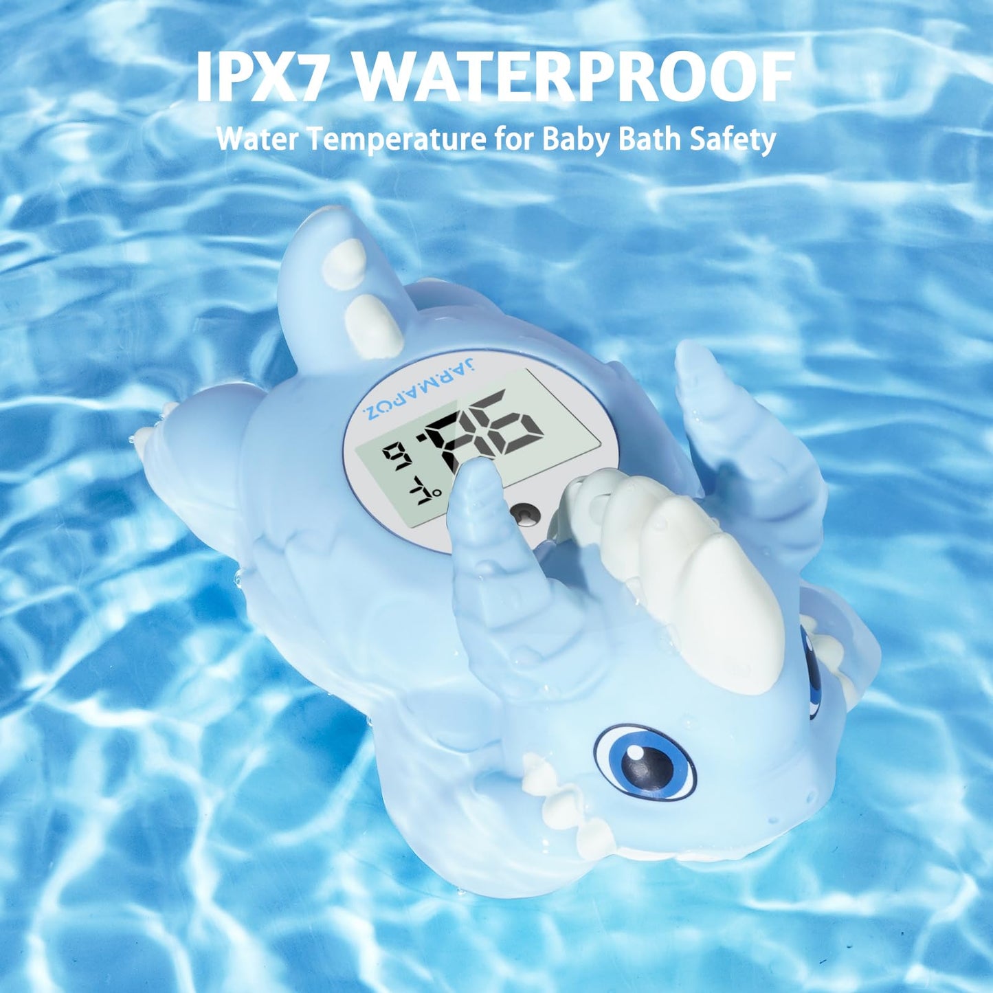 Jarmapoz Baby Bath Thermometer - Safety Water Thermometer For Bath - Instant Read Bathtub Thermometer - Floating Newborn Bath To