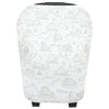 Baby Car Seat Cover Canopy And Nursing Cover Multi-Use Stretchy 5 In 1 Gift 'Gage' By Copper Pearl