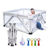 Foldable Baby Playpen 59X59 inch, iTiLike Playpen for Babies and Toddlers with 50 PCS Ocean Balls & 4 Handles, Indoor & Outdoor
