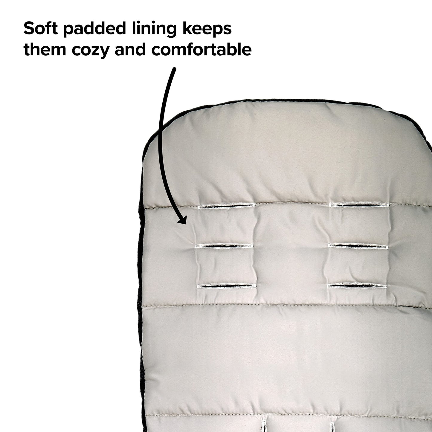 Diono Baby Seat Liner For Stroller, Cool Reversible Stroller Seat Liner With Plush Cushioned Padding, 100% Water Resistant Liner