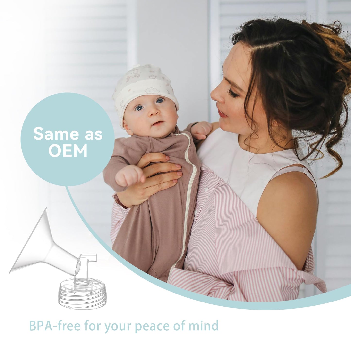 Gotocut 4Pcs 24Mm Flange For Spectra S1 S2 9Plus Synergy Gold Breast Pumps Replacement Accessories, Compatible With Spectra, Nen