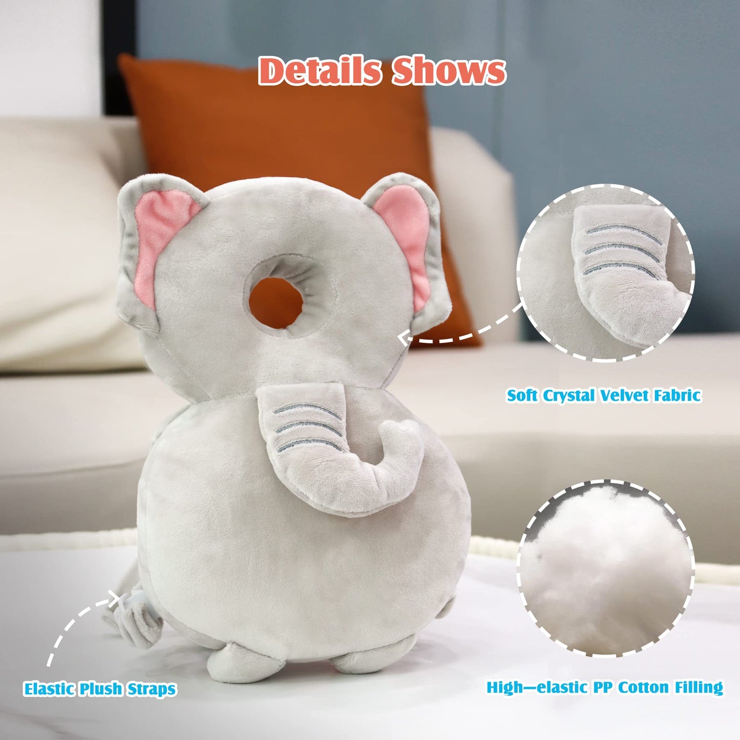 Calody Baby Head Protector Cushion Toddler Backpack, Baby Safety Products For Baby Toddler Walker, Baby Back Protection For Craw