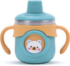 Baby Sippy Cup with Dual Handles, Stainless Steel, Teal,Pack of 1