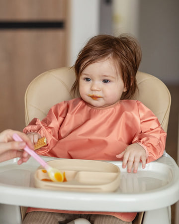 Zoosa Baby Long Sleeve Waterproof Bibs For Baby Boy Girl,Baby Led Weaning Smock Outfit For Toddler 6 Months-2 Years,Machine Wash