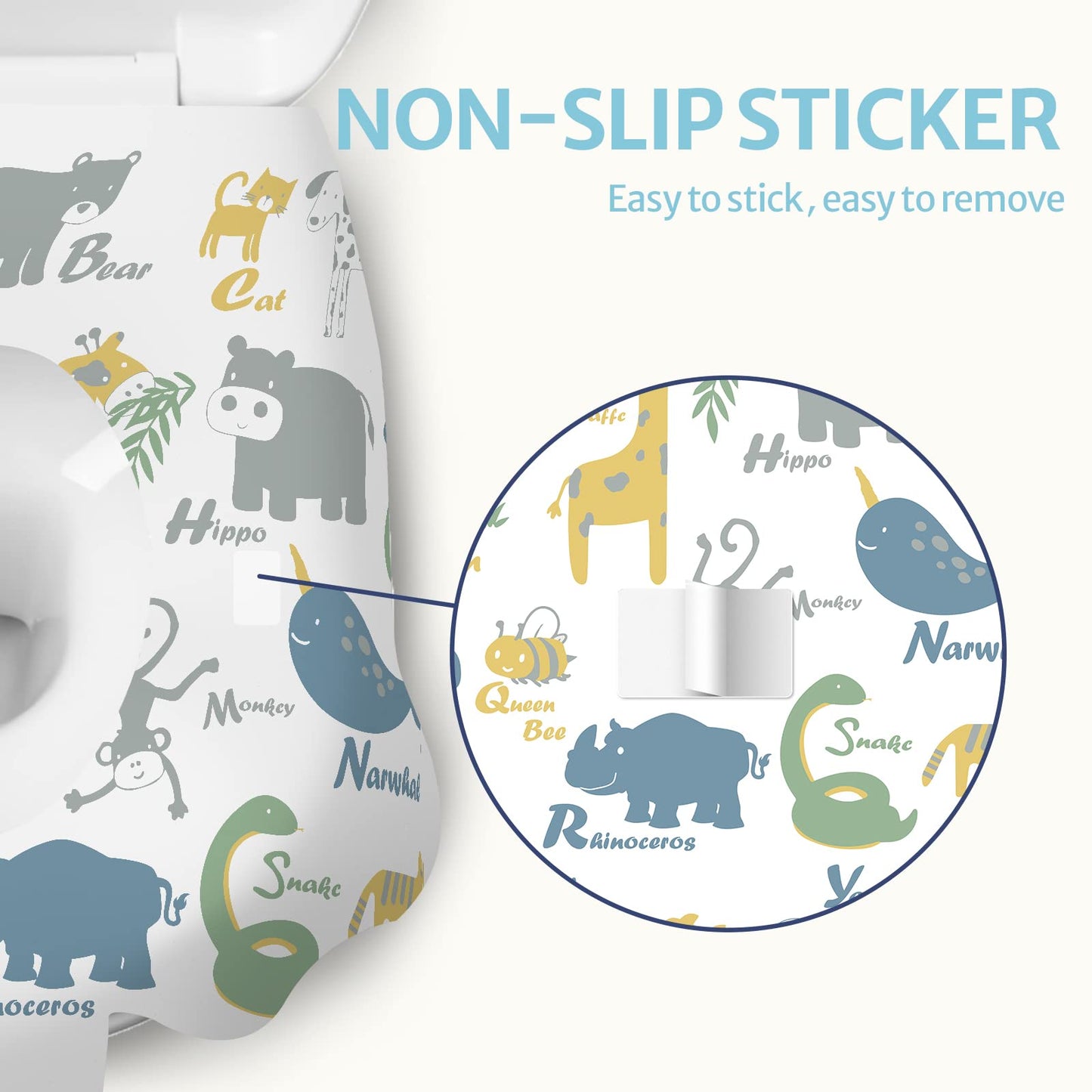 Blissful Diary Toilet Seat Covers Disposable, 20 Pcs Extra Large Waterproof Toilet Seat Cover For Toddler Potty Training, Kids T