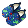 Lisdwde Kids Slippers Boys Girls House Slippers Indoor Shoes Winter Warm Cotton Slipper Cozy Plush Home Slippers Blue Dinosaur 3