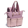 Esvan Diaper Tote Bag Totepack Backpack 2 In 1 For Women Multifunctional Large Capacity With Insulated Pockets Travel (Pink Purp