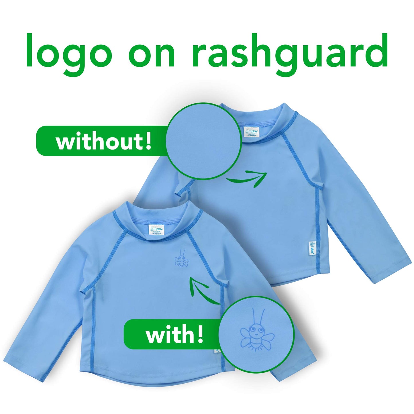 I Play. By Green Sprouts Baby Boys Long Sleeve Rashguard | All-Day Upf 50+ Protection?Wet Or Dry Infant And Toddler Sun Protecti