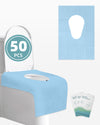 Flogoso 50 Pack Disposable Toilet Seat Covers 16X24 Inch Extra Large Individually Wrapped Toilet Seat Shields Travel Accessories