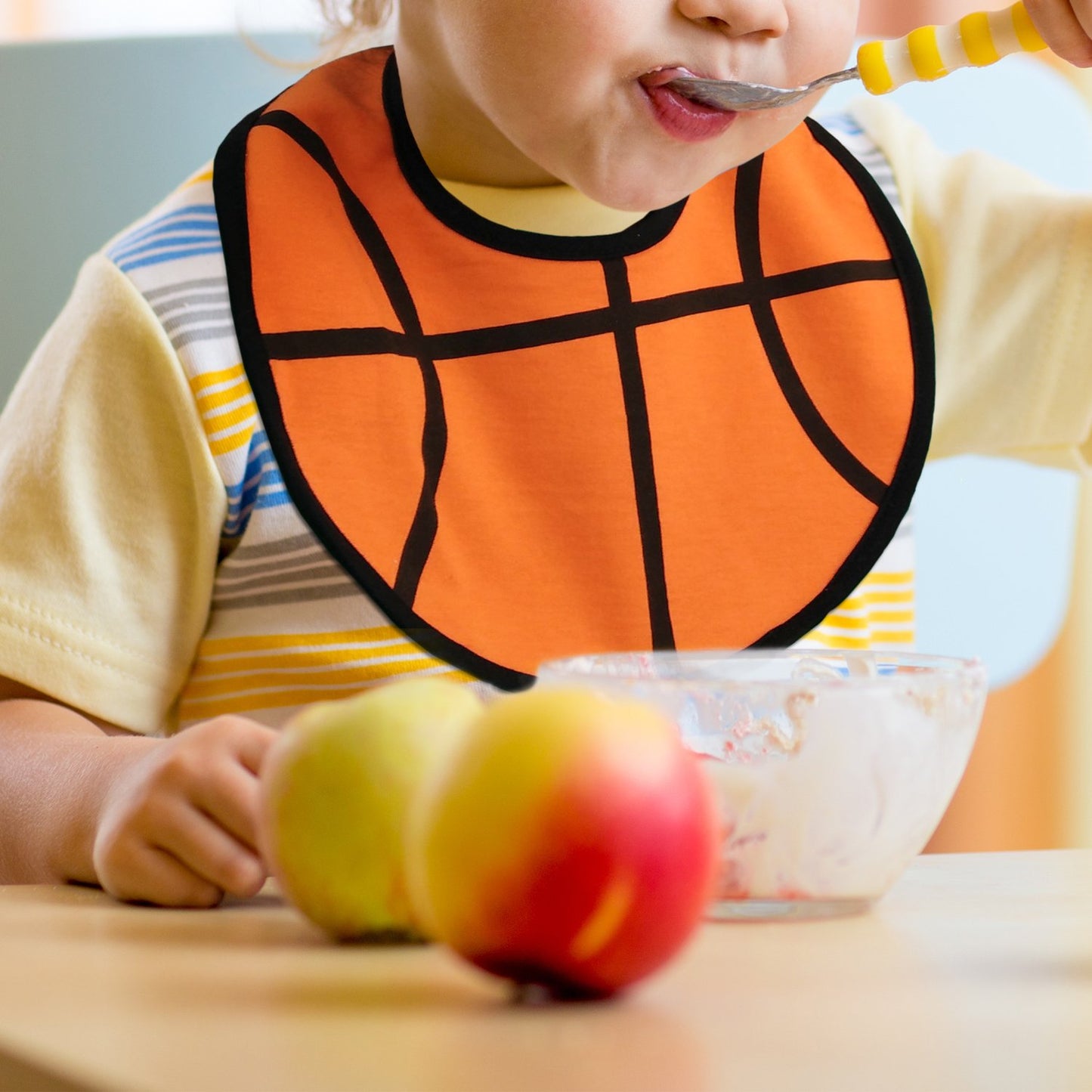 Triple Layer Waterproof Baby Boy Sports Bibs,Cotton Front,Plastic Liner,Polyester Fleece Back,Highly Absorbent Drooling Burp Clo