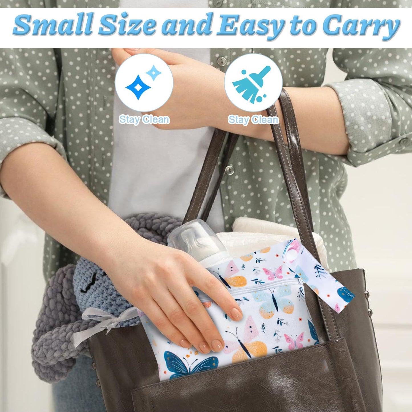 12 Pcs Peepeeteepe For Baby Boy With Storage Bag, Reusable Pee Pee Teepe Peepeeteepe Baby Boy With Hang Loop (6 Patterns)