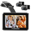 Itomoro Baby Car Camera For 2 Kids, 5 ' Ips Display With 2 Cameras Rear Facing, Backseat Dual Car Camera Baby Monitor With Spli