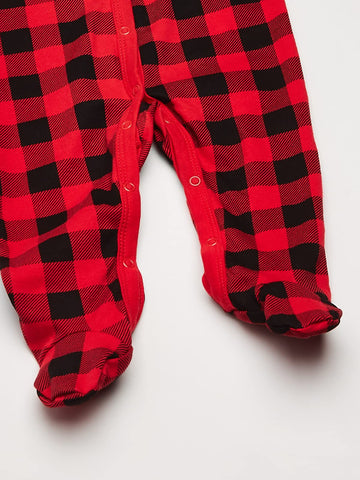 Hudson Baby Unisex Baby Cotton Sleep And Play Coverall, Christmas Tree, 0-3 Months 3M Us