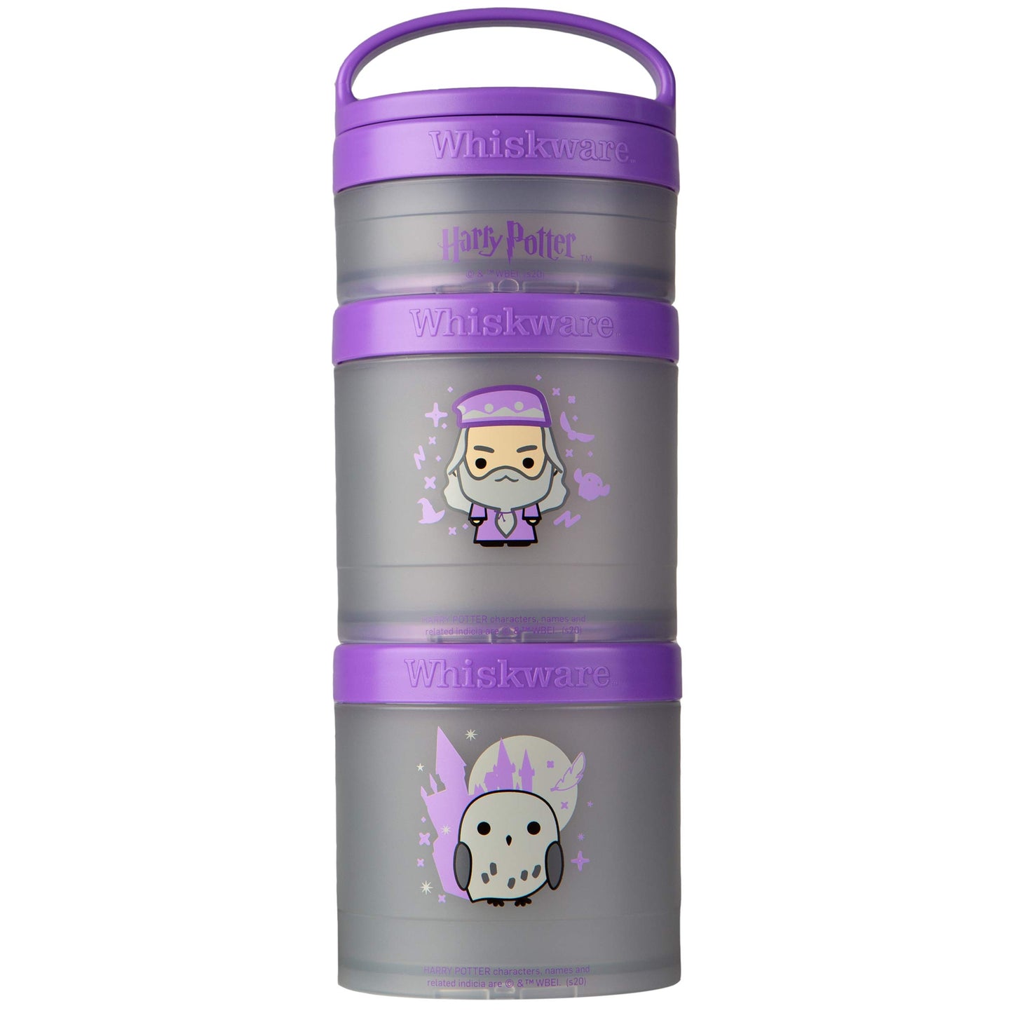 Whiskware Harry Potter Stackable Snack Pack, Dumbledore and Hedwig