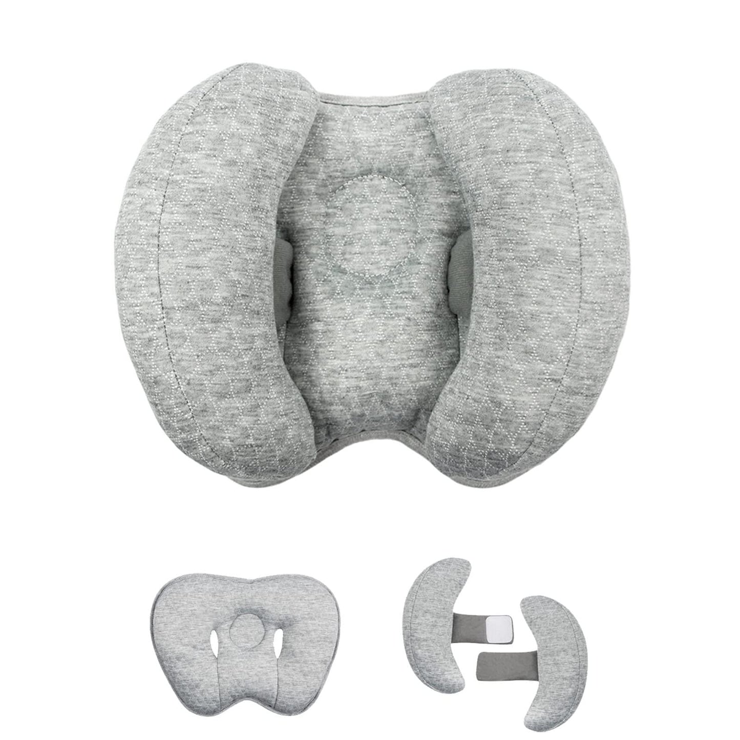 Yufiova Upgrade 2 in 1 Baby Travel Pillow - Banana Shape Adjustable Baby Neck Head Support Car Seat Insert Pillow for Kids,Headr