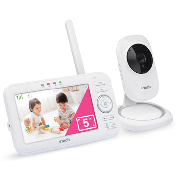 Vtech Vm5251 5 Digital Video Baby Monitor With Full-Color And Automatic Night Vision, White 5 Inch