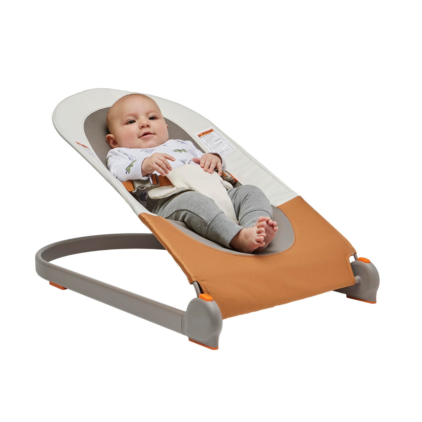 Boon Slant Portable Baby Bouncer - Folding Baby Seat For Infants - Lightweight Portable Baby Chair With Machine Washable Fabric