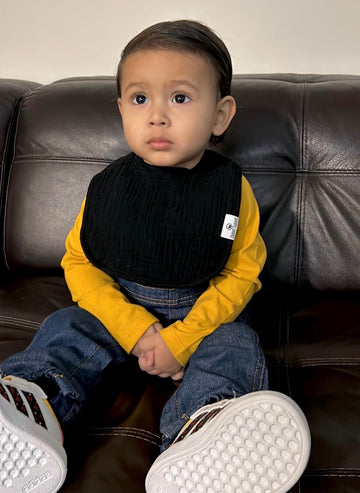 Diapersquad'S 5-Pack Baby Bibs For Drooling And Teething, Bibs For Boys, Baby Girl - Solid Cotton Baby Drool Bibs (Basics Tradit