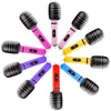BLMHTWO 10 PCS Inflatable Microphones Blow up Microphone Toy Assorted Colors, Rock Star Inflatable Microphone Props for 80s 90s