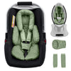 Infant Car Seat Head Support with Extra Shoulder Covers Set, Thickened Carseat Cushion for Baby, Breathable Newborn Carseat Inse