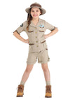 Fun Costumes Paleontologist Costume For Girls, Kids Beige Safari Style Dig Site Uniform With Hat Medium