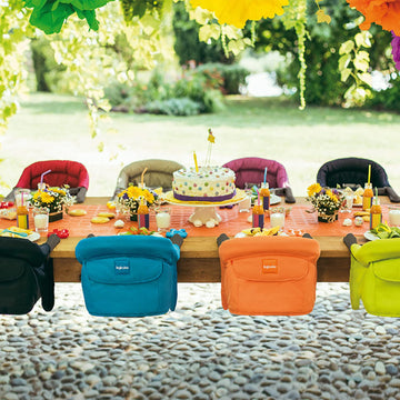 Inglesina Fast Table Chair, Orange - Portable Baby High Chair - For Babies & Toddlers 6-36 Months - Collapsible Design - Fits Ta